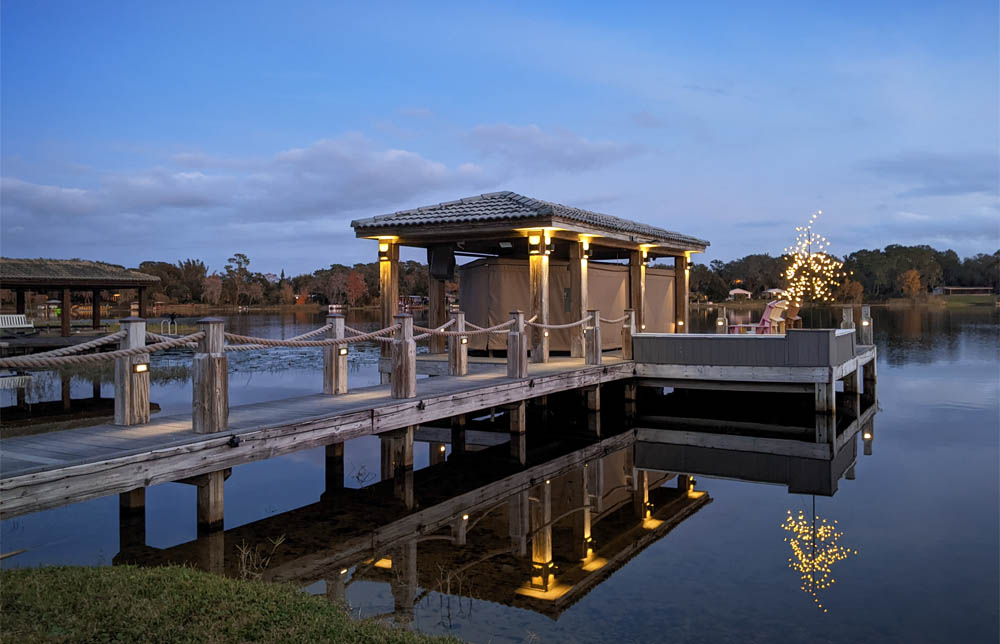 Landscape and boat dock lighting